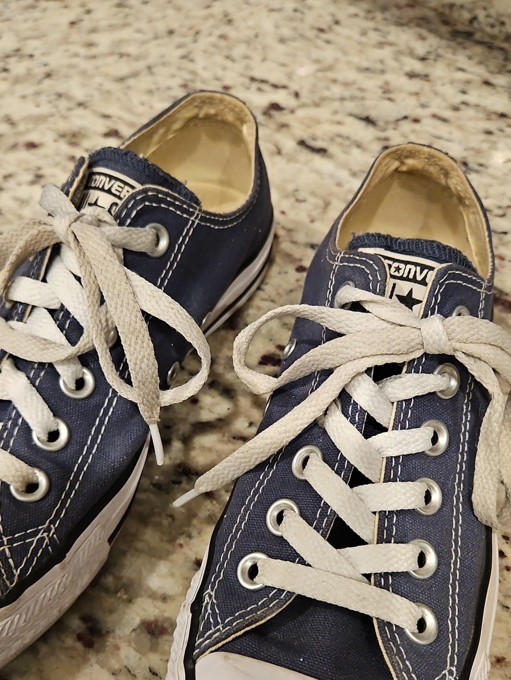 Converse All Star Chuck Taylor Low Top Sneakers - Navy, Size 7 - Picture 3 of 12